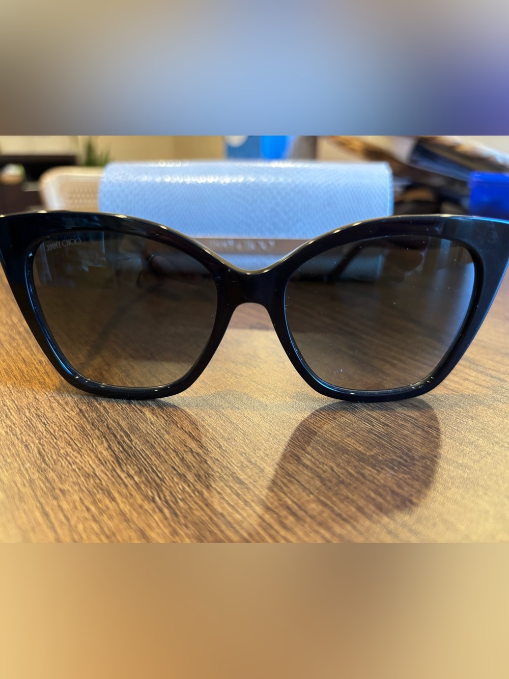 Jimmy Choo Cat Eye Sunglasses Rua - Picture 11 of 13